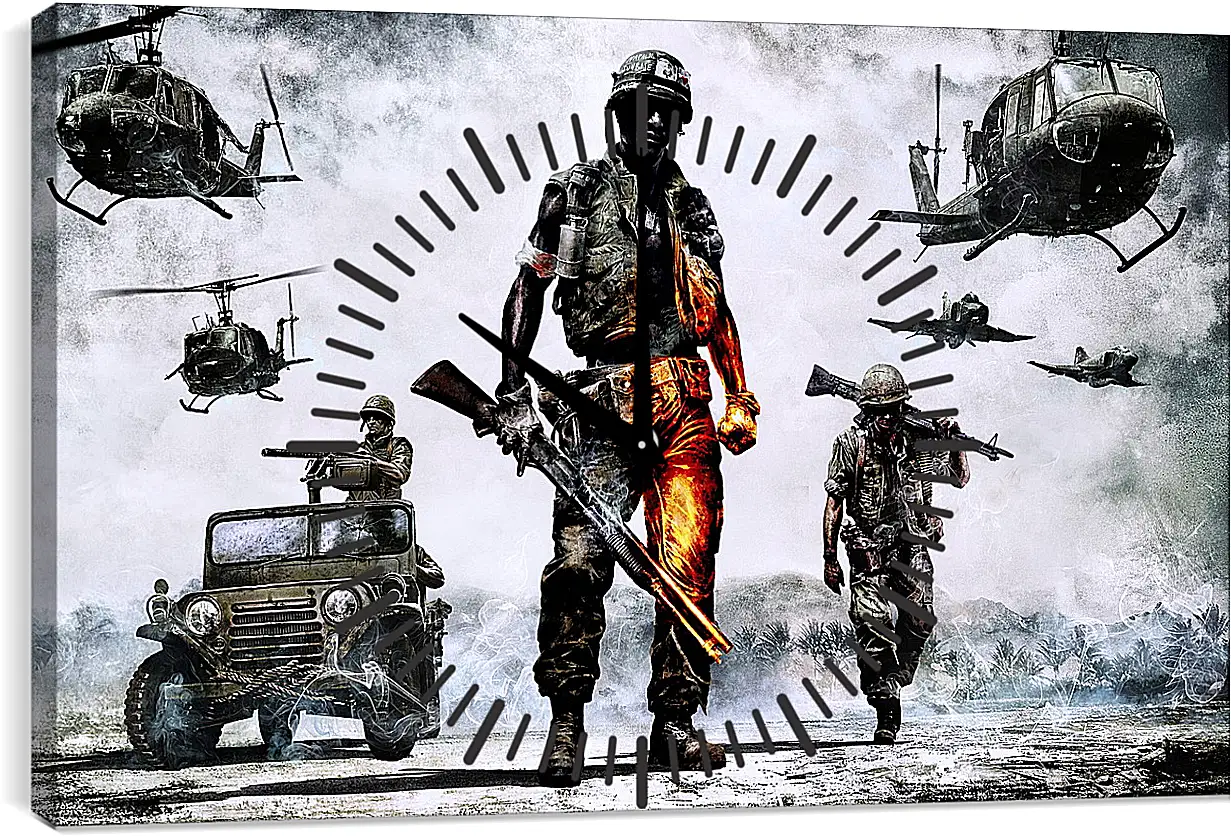 Часы картина - Battlefield: Bad Company 2