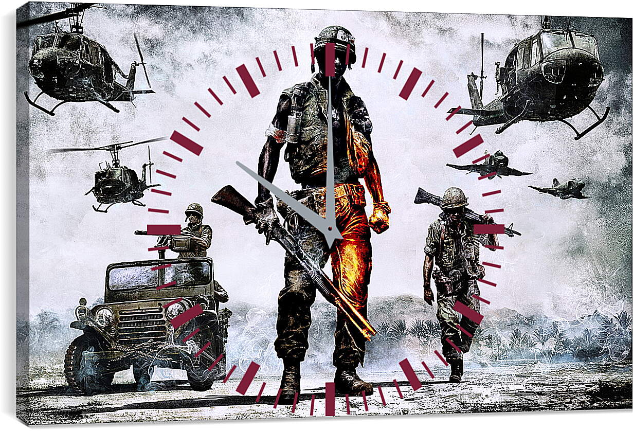 Часы картина - Battlefield: Bad Company 2