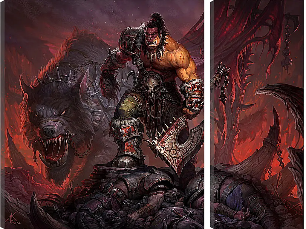 Модульная картина - World Of Warcraft: Warlords Of Draenor