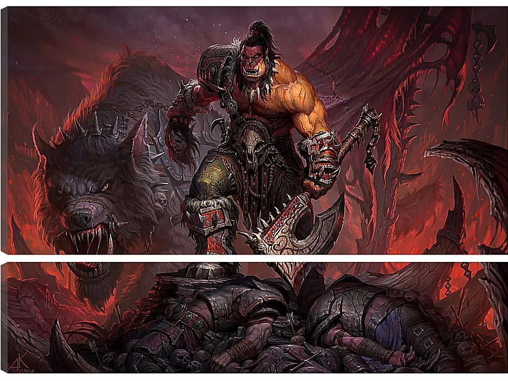 Модульная картина - World Of Warcraft: Warlords Of Draenor