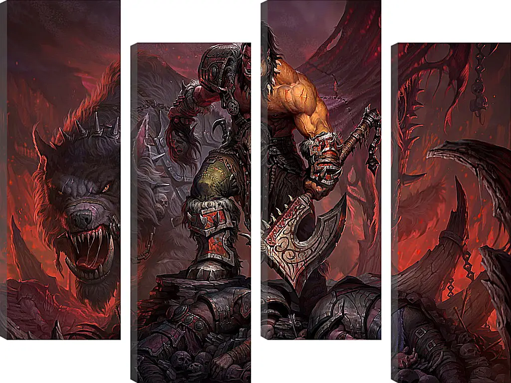 Модульная картина - World Of Warcraft: Warlords Of Draenor