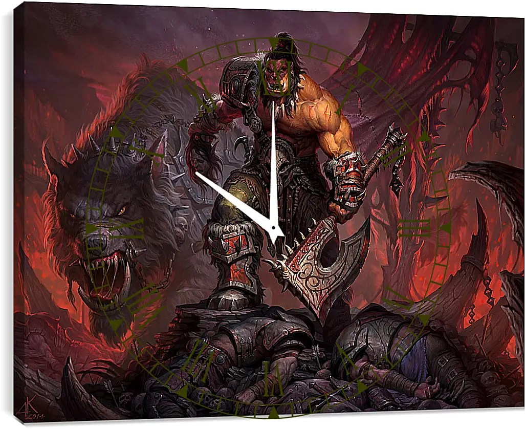 Часы картина - World Of Warcraft: Warlords Of Draenor