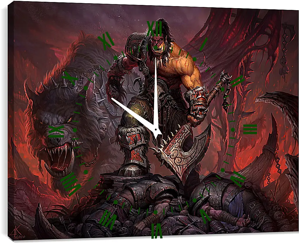 Часы картина - World Of Warcraft: Warlords Of Draenor