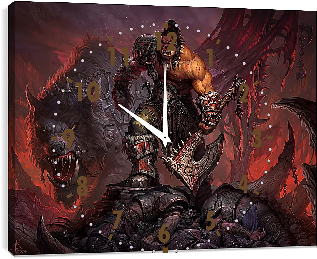 Часы картина - World Of Warcraft: Warlords Of Draenor