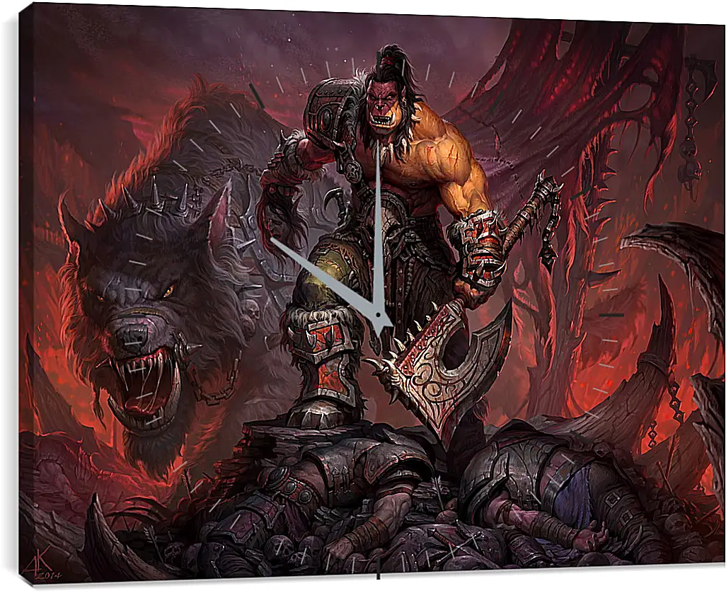 Часы картина - World Of Warcraft: Warlords Of Draenor