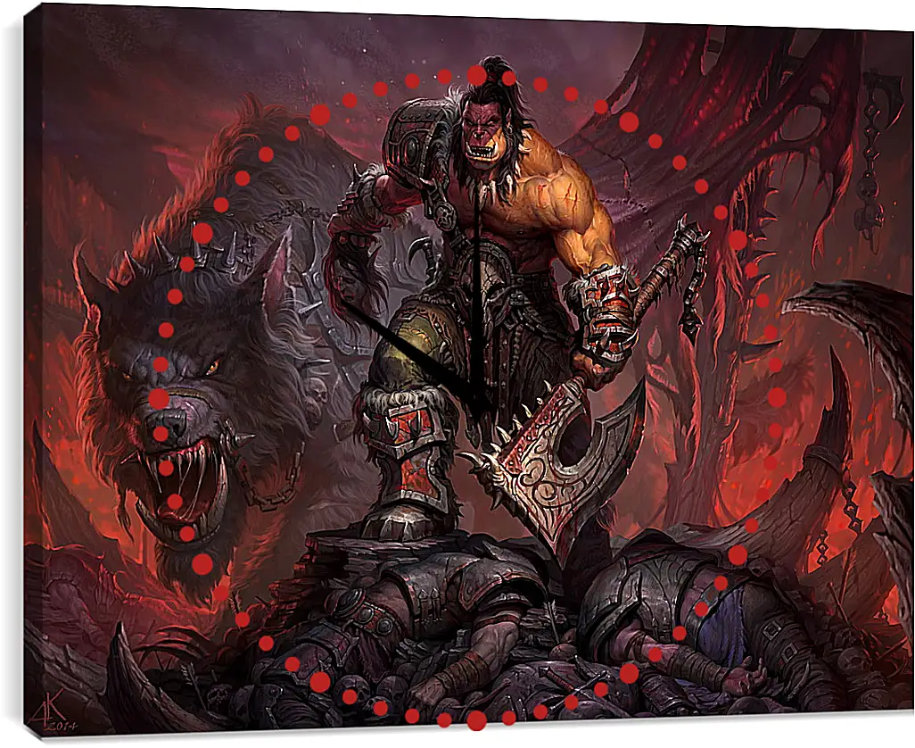 Часы картина - World Of Warcraft: Warlords Of Draenor