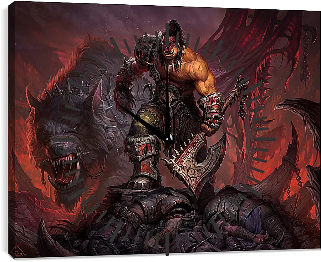 Часы картина - World Of Warcraft: Warlords Of Draenor