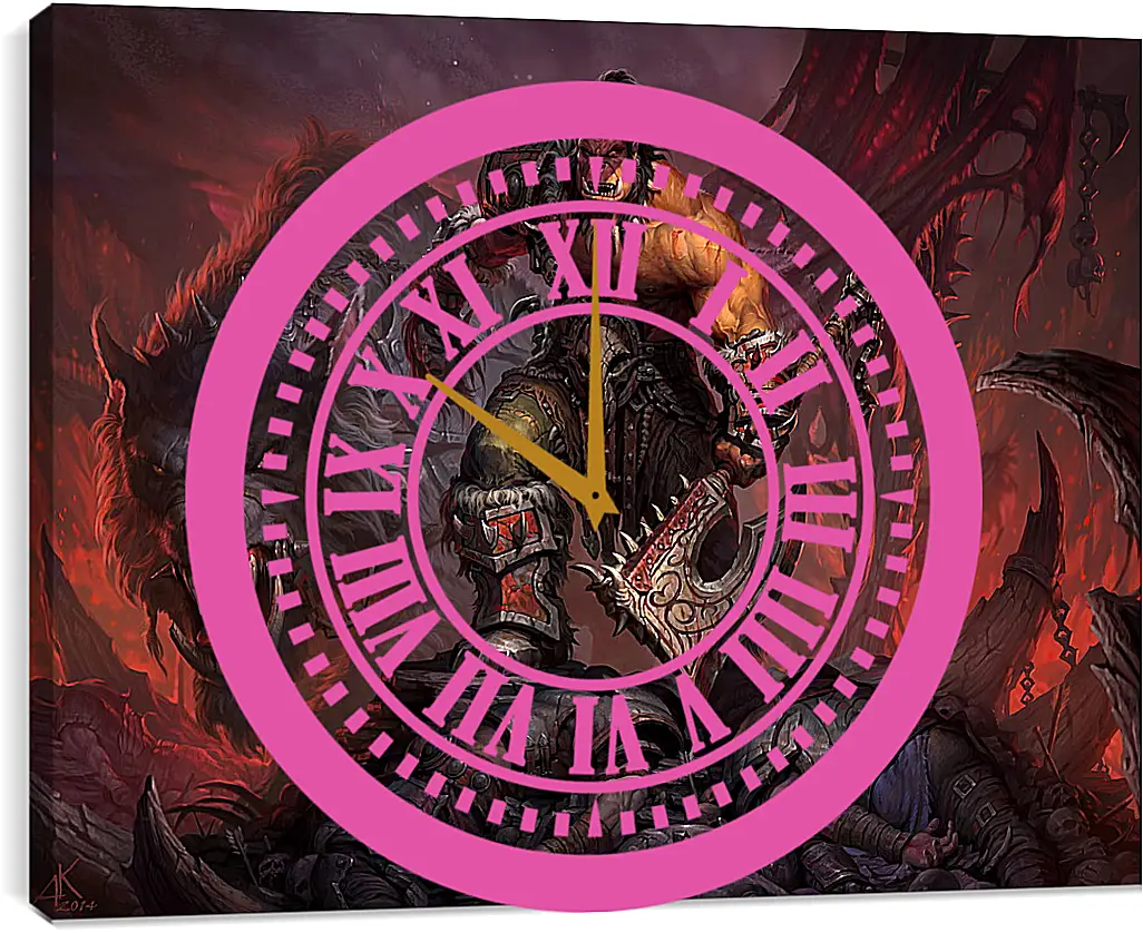 Часы картина - World Of Warcraft: Warlords Of Draenor