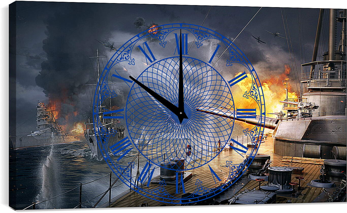 Часы картина - World Of Warships