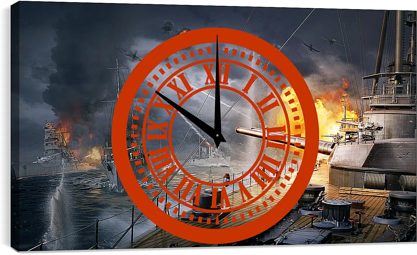 Часы картина - World Of Warships