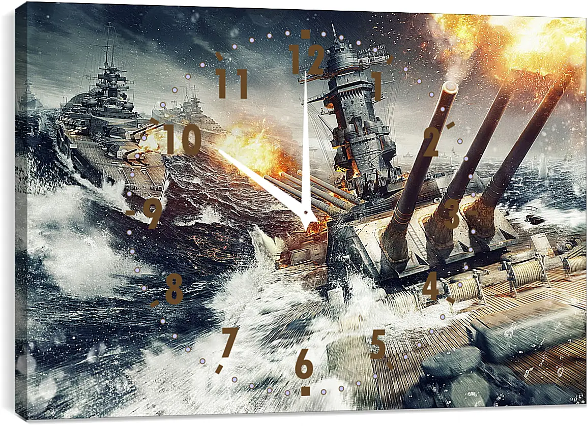 Часы картина - World Of Warships