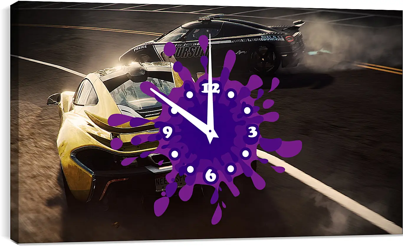 Часы картина - Need For Speed: Rivals
