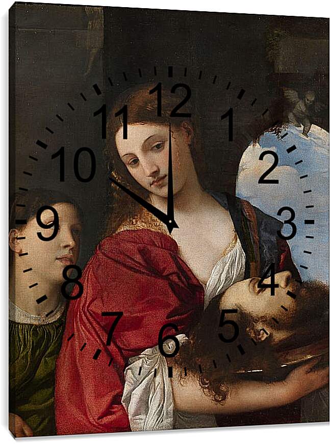 Часы картина - Саломея. Тициан Вечеллио
