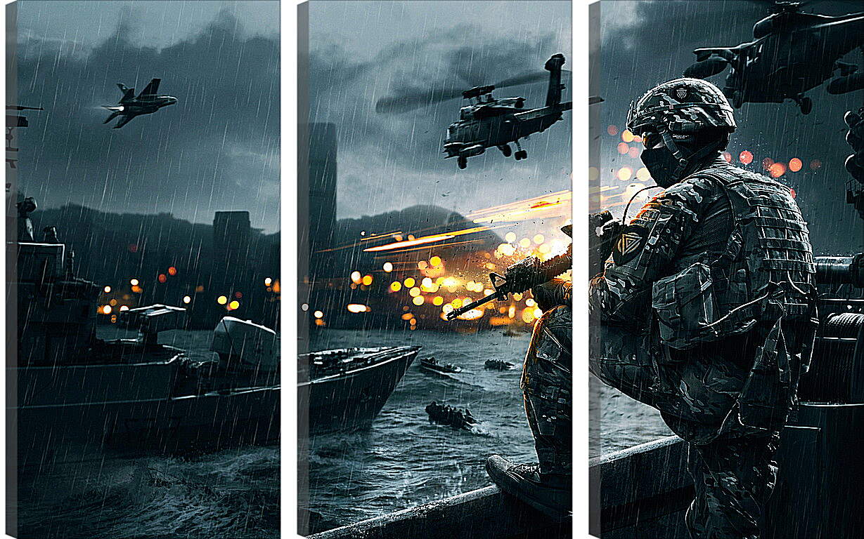 Модульная картина - Battlefield 4