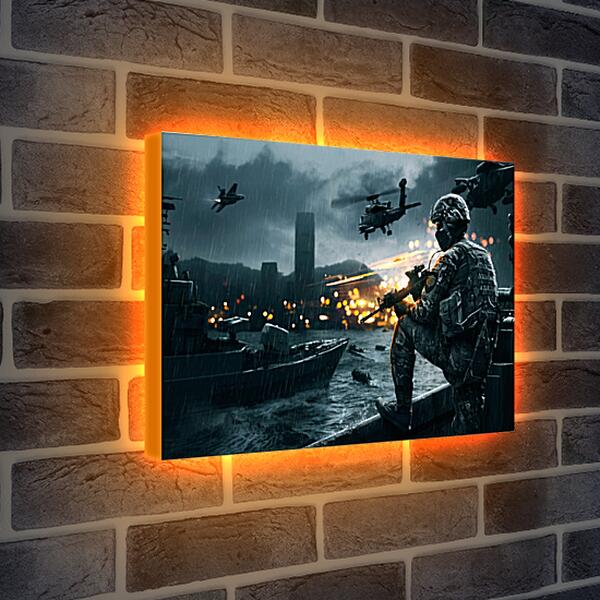 Лайтбокс световая панель - Battlefield 4