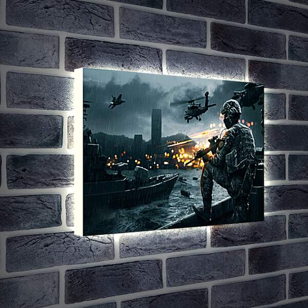 Лайтбокс световая панель - Battlefield 4