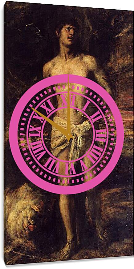 Часы картина - Святой Себастьян. Тициан Вечеллио
