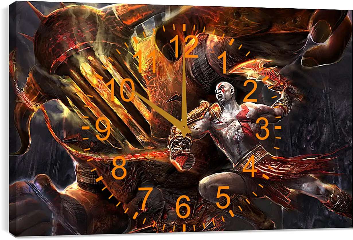 Часы картина - God Of War
