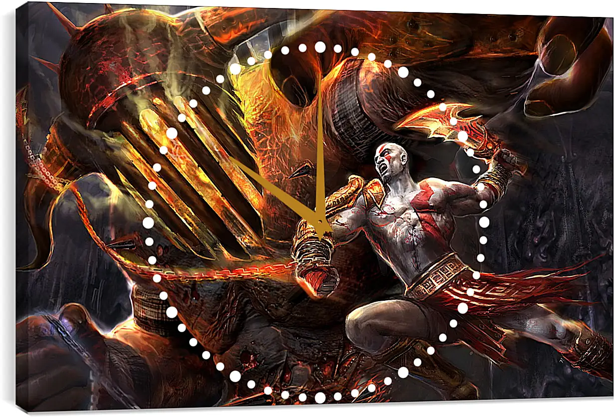 Часы картина - God Of War
