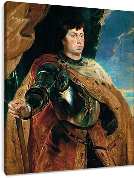 Постер и плакат - Портрет Карла Смелого герцога Бургундского. Питер Пауль Рубенс