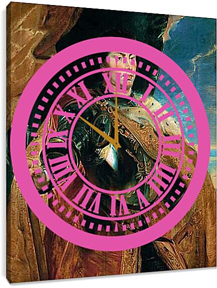 Часы картина - Портрет Карла Смелого герцога Бургундского. Питер Пауль Рубенс