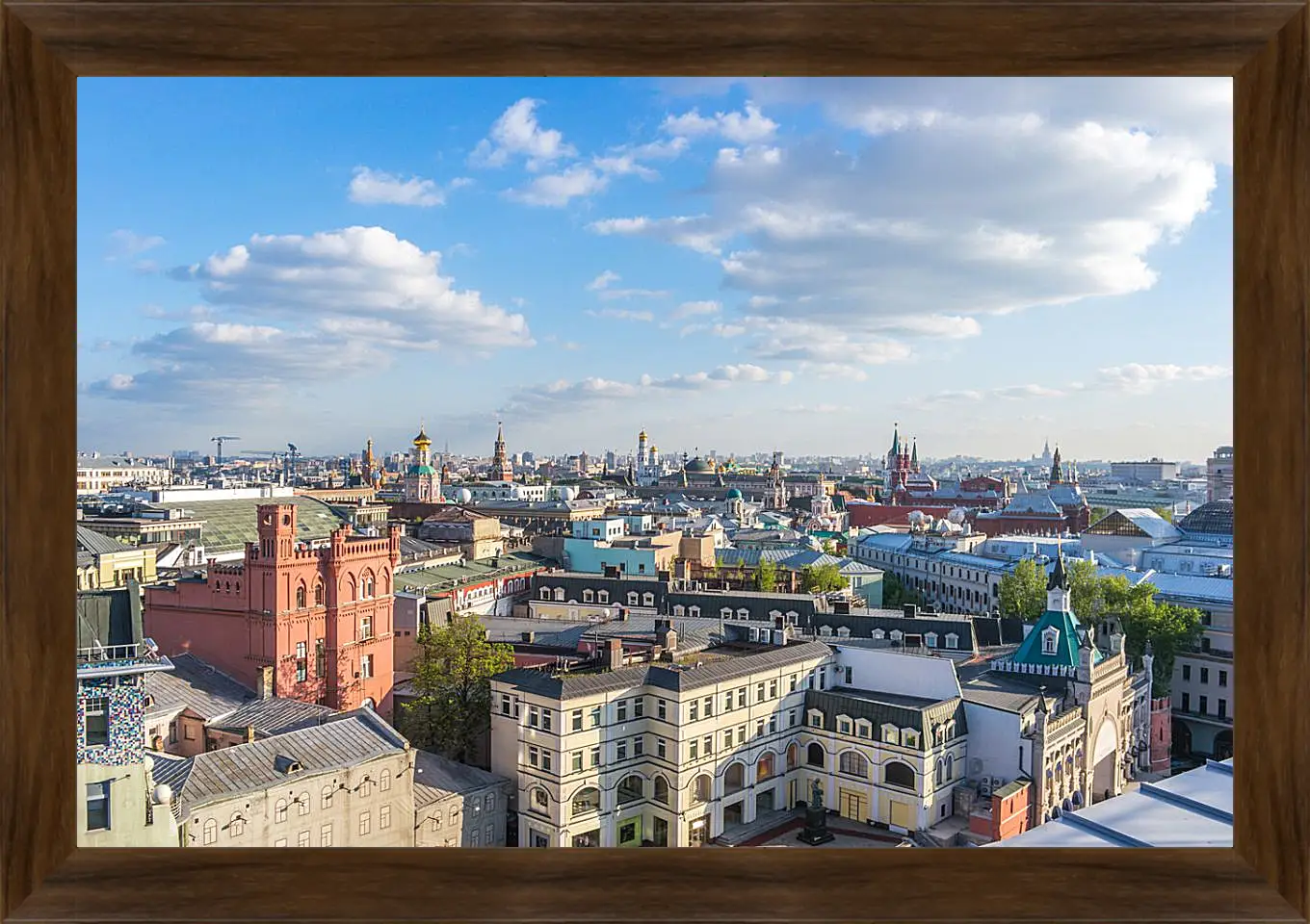 Картина в раме - Солнечная Москва