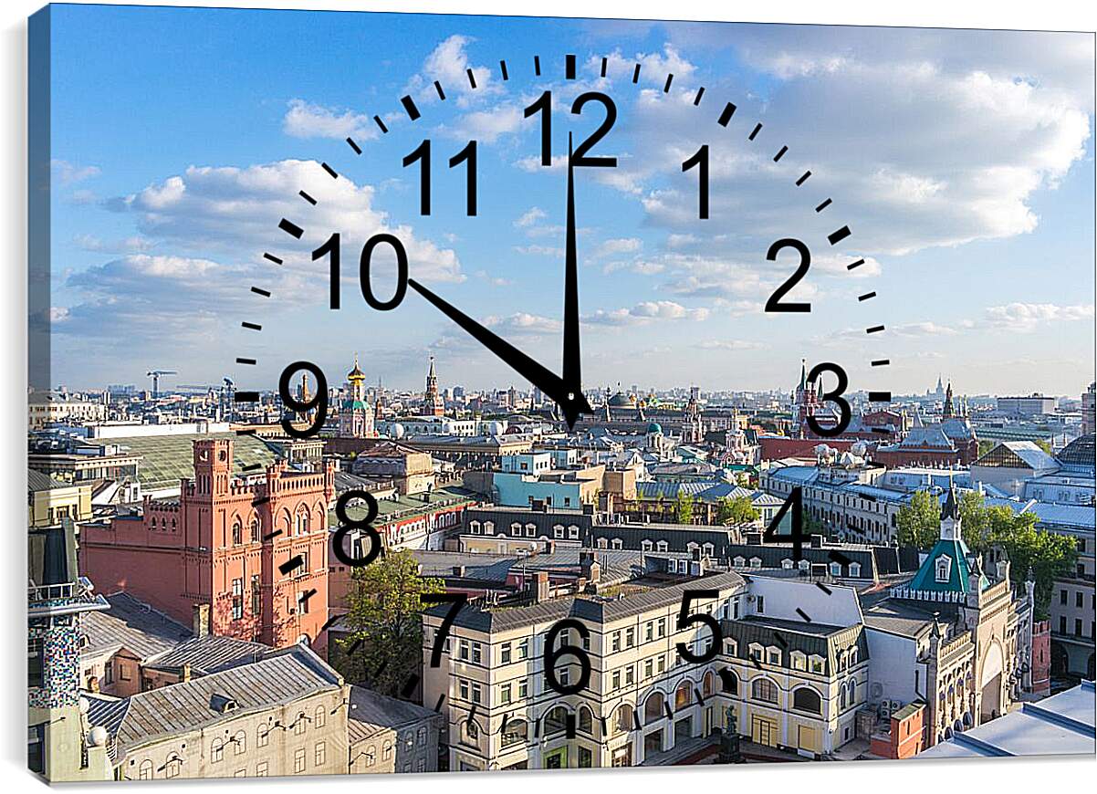 Часы картина - Солнечная Москва