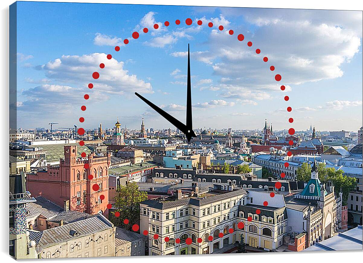 Часы картина - Солнечная Москва