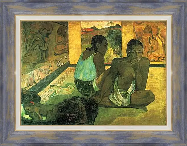 Картина в раме - Le reve. Поль Гоген