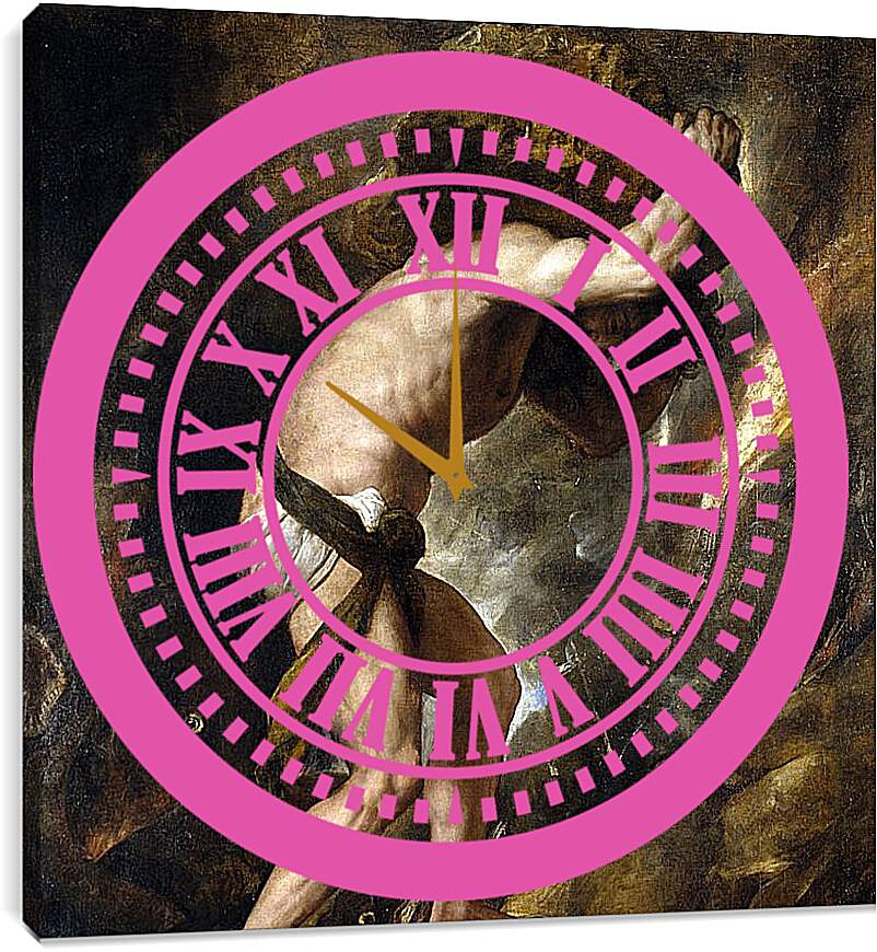 Часы картина - Сизиф. Тициан Вечеллио
