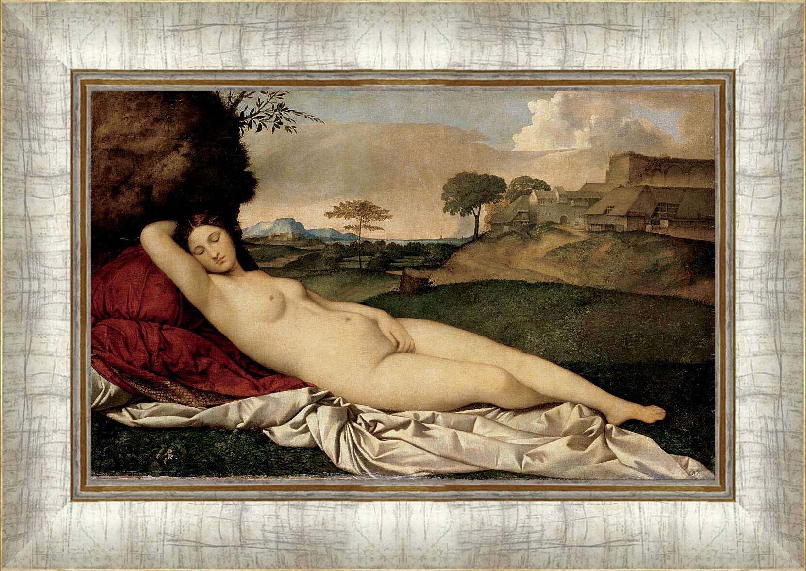 Картина в раме - Спящая Венера. Тициан Вечеллио
