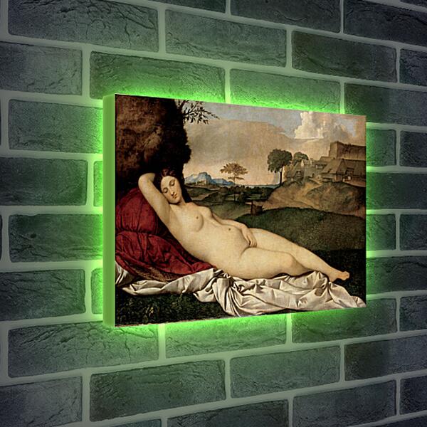 Лайтбокс световая панель - Спящая Венера. Тициан Вечеллио
