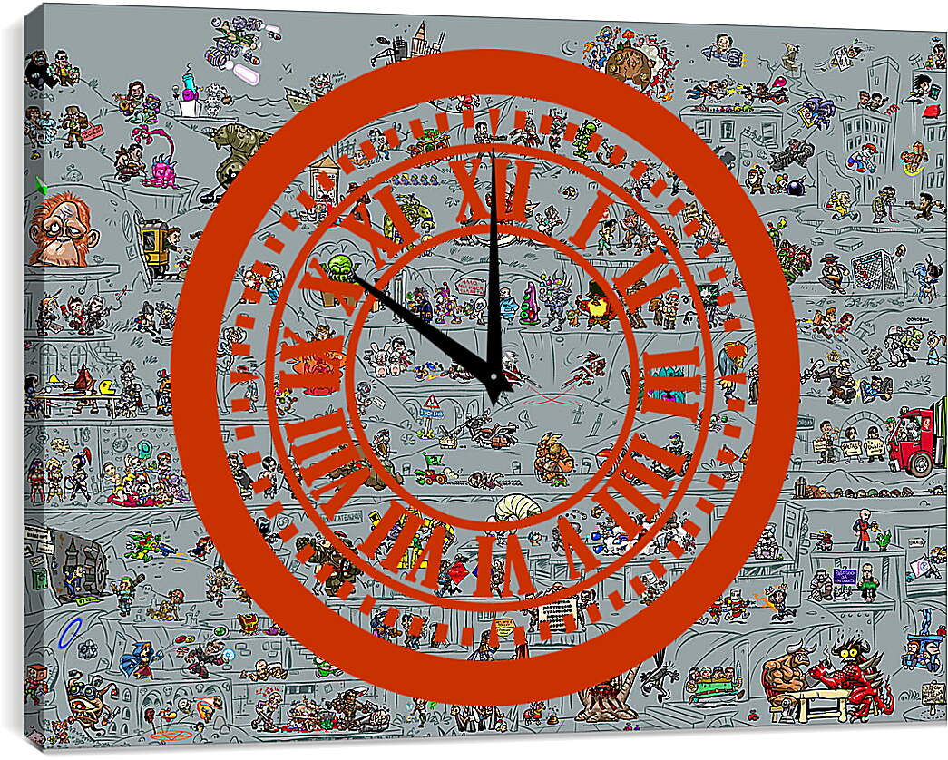 Часы картина - Collage
