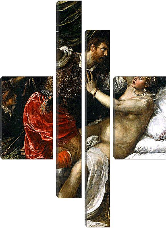 Модульная картина - Тарквиний и Лукреция. Тициан Вечеллио
