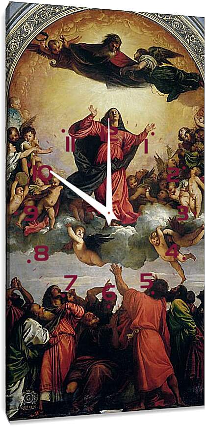 Часы картина - Успение Богородицы. Тициан Вечеллио
