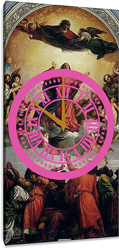 Часы картина - Успение Богородицы. Тициан Вечеллио
