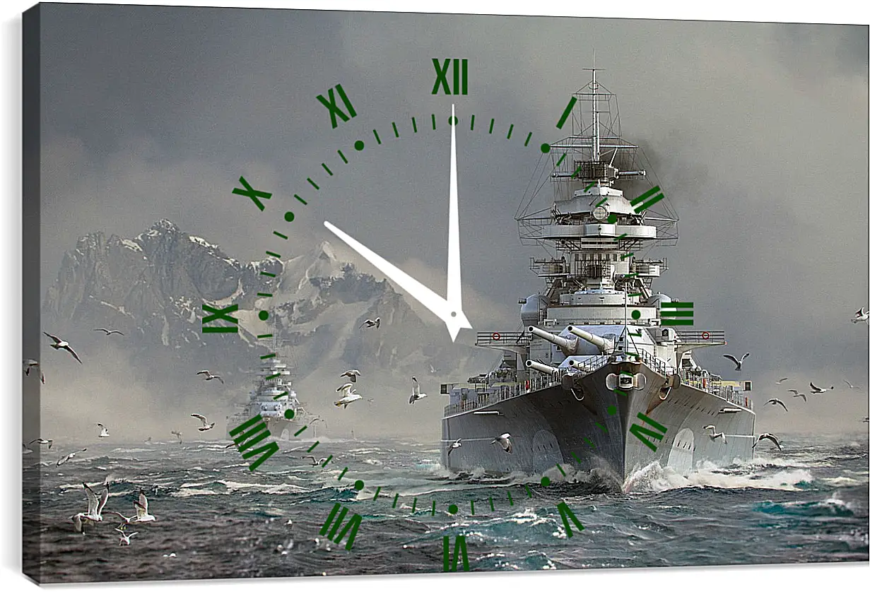 Часы картина - World Of Warships
