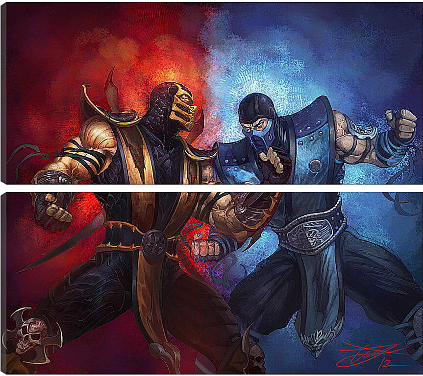 Модульная картина - Mortal  Kombat