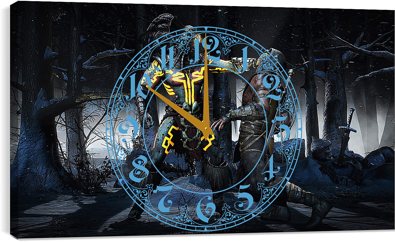 Часы картина - Mortal Kombat X