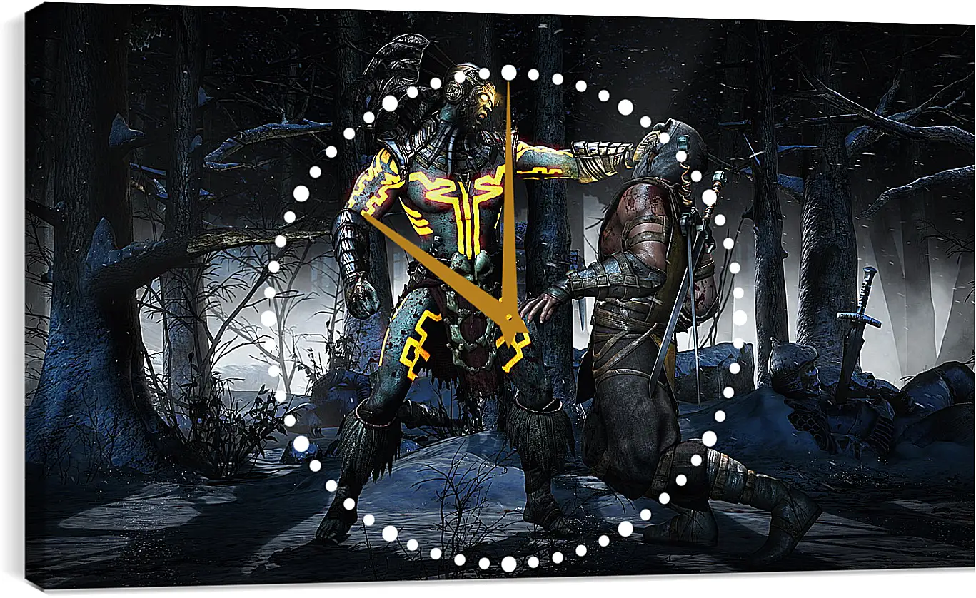 Часы картина - Mortal Kombat X