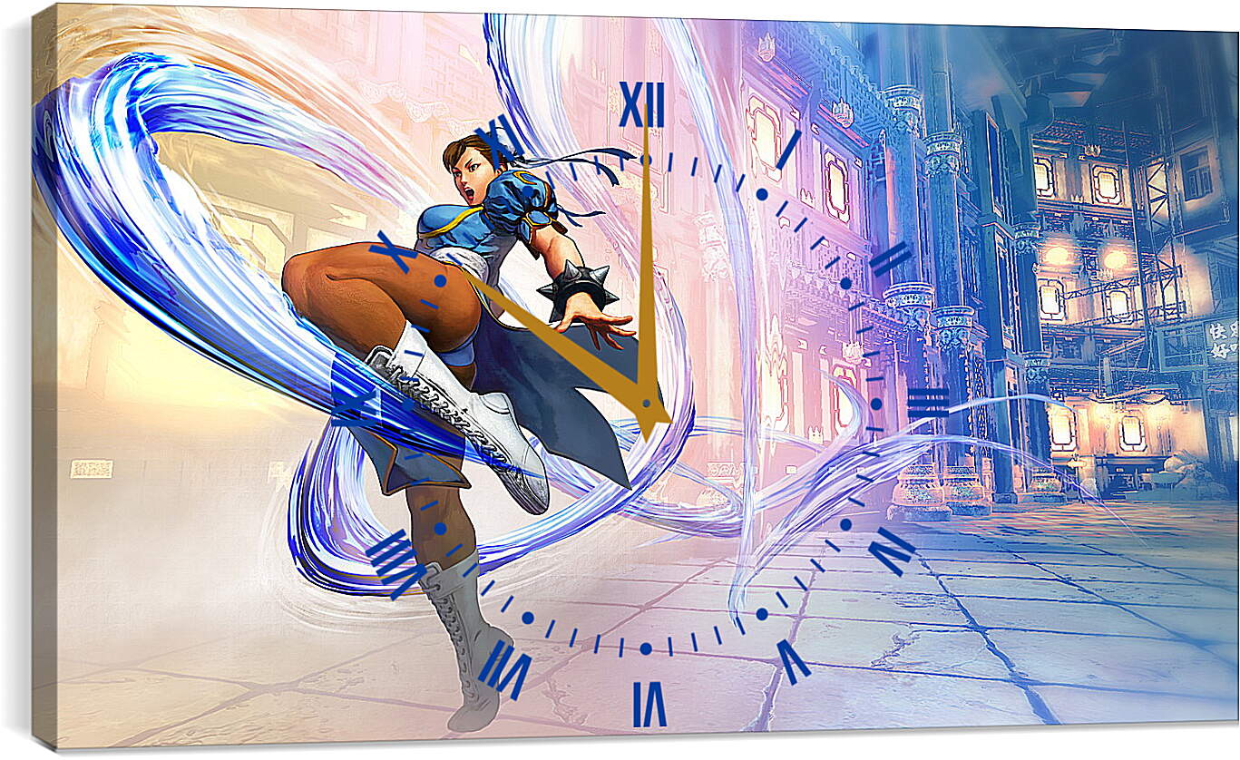 Часы картина - Street Fighter V
