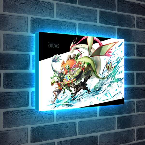 Лайтбокс световая панель - Pokémon Omega Ruby And Alpha Sapphire
