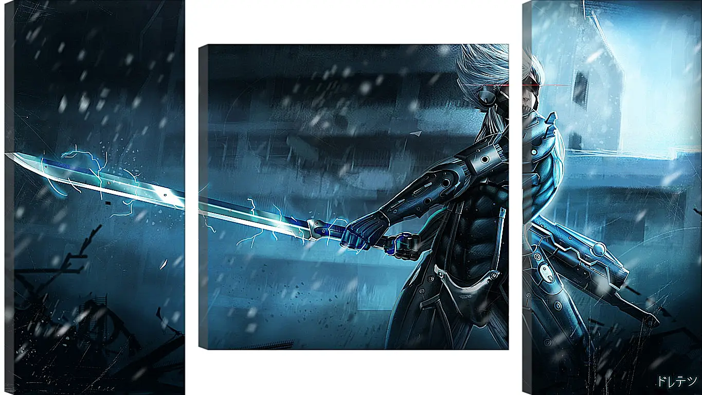 Модульная картина - Metal Gear Rising Raiden
