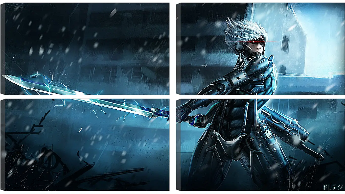 Модульная картина - Metal Gear Rising Raiden
