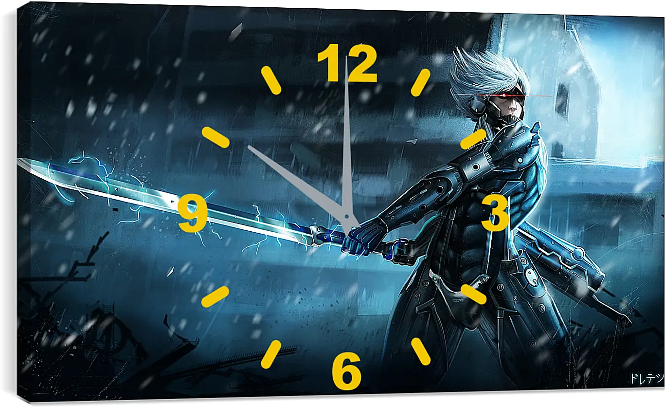 Часы картина - Metal Gear Rising Raiden
