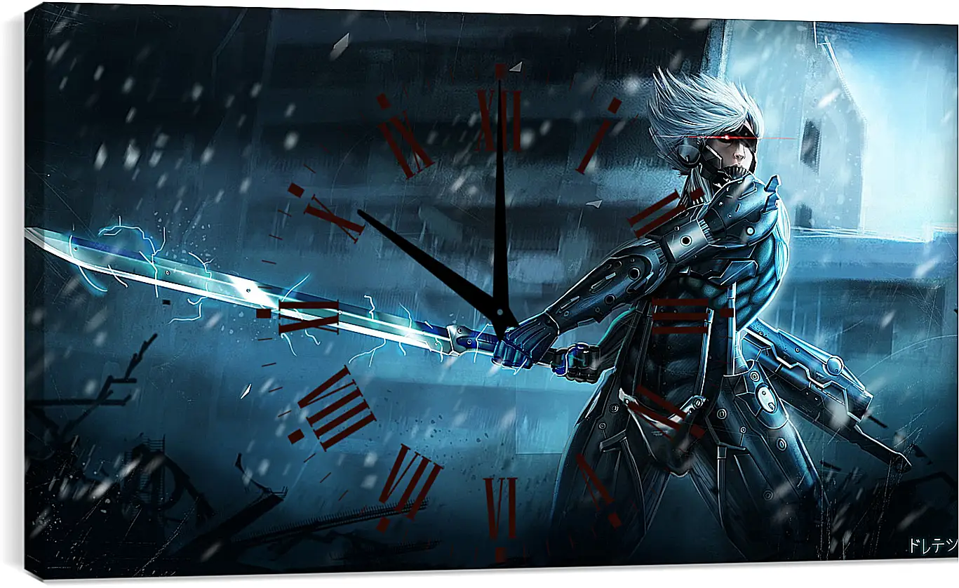 Часы картина - Metal Gear Rising Raiden
