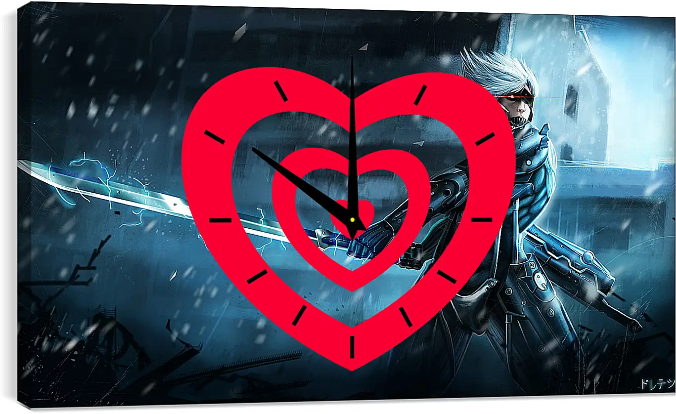 Часы картина - Metal Gear Rising Raiden

