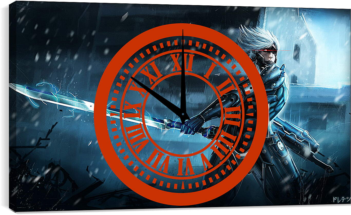 Часы картина - Metal Gear Rising Raiden
