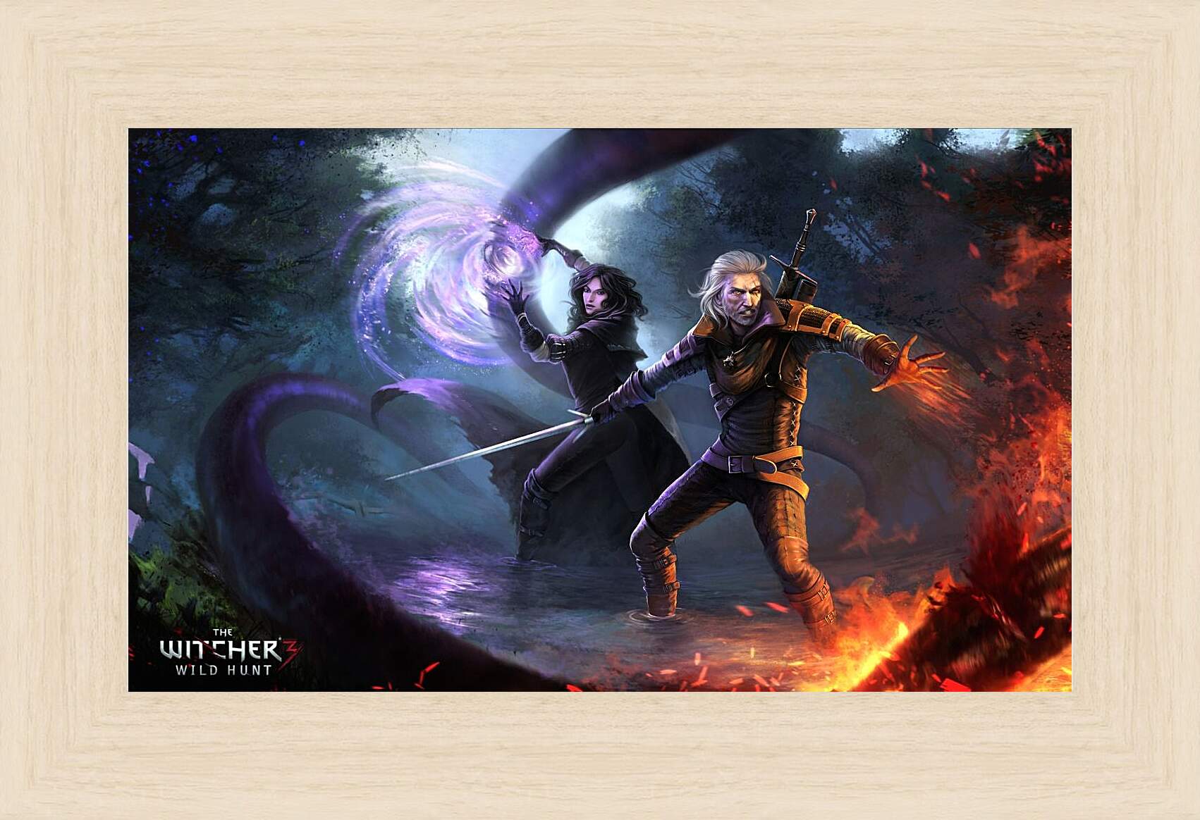 Картина в раме - The Witcher 3 (Ведьмак), Геральт из Ривии и Йеннифер