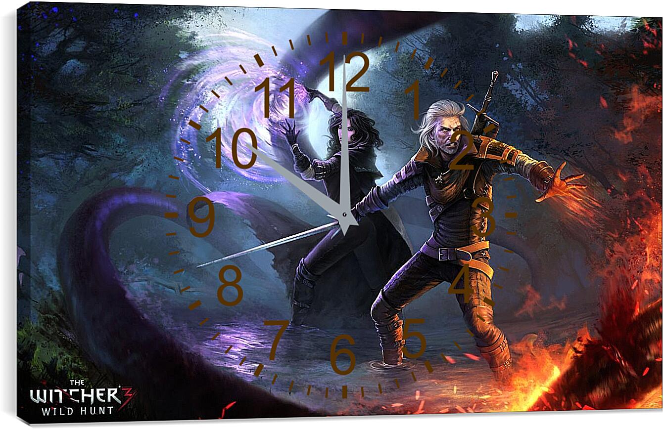 Часы картина - The Witcher 3 (Ведьмак), Геральт из Ривии и Йеннифер